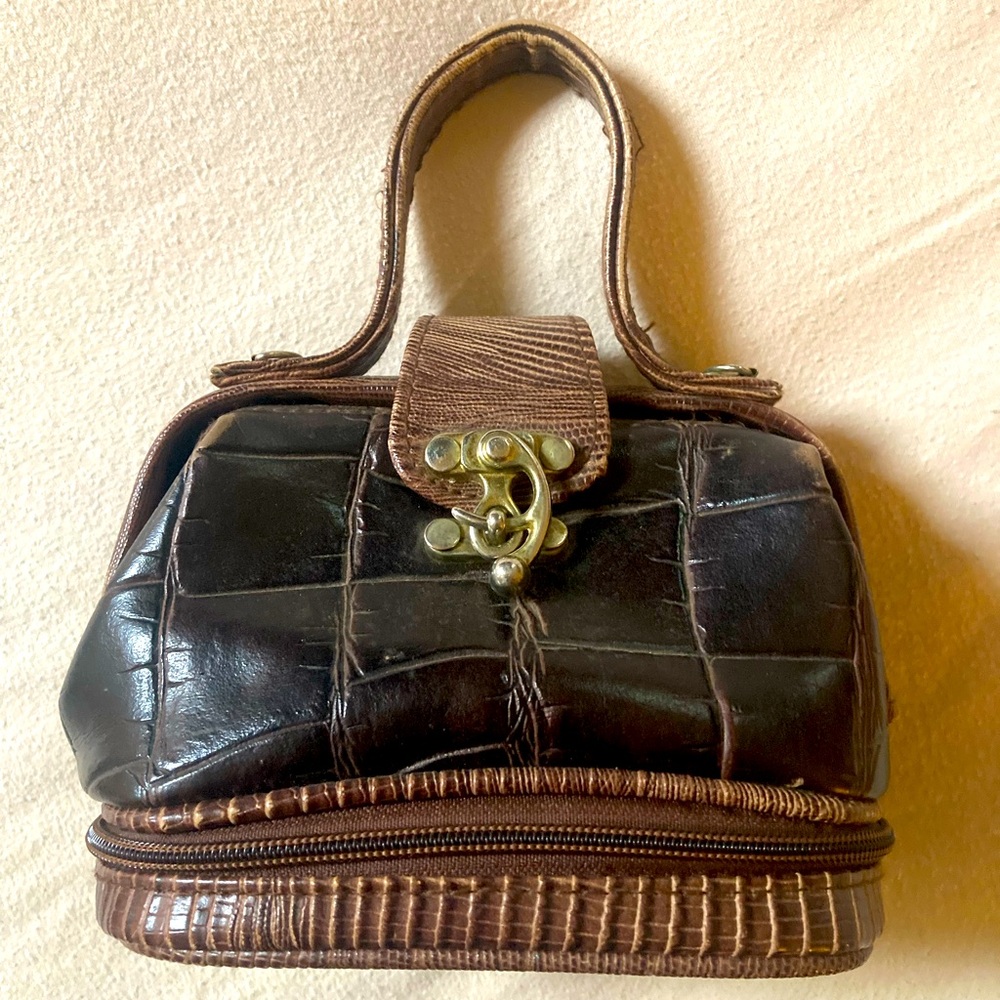 Vintage Mini Picnic Basket Clutch